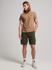Superdry Green Heavy Cargo Shorts - Image 3 of 8