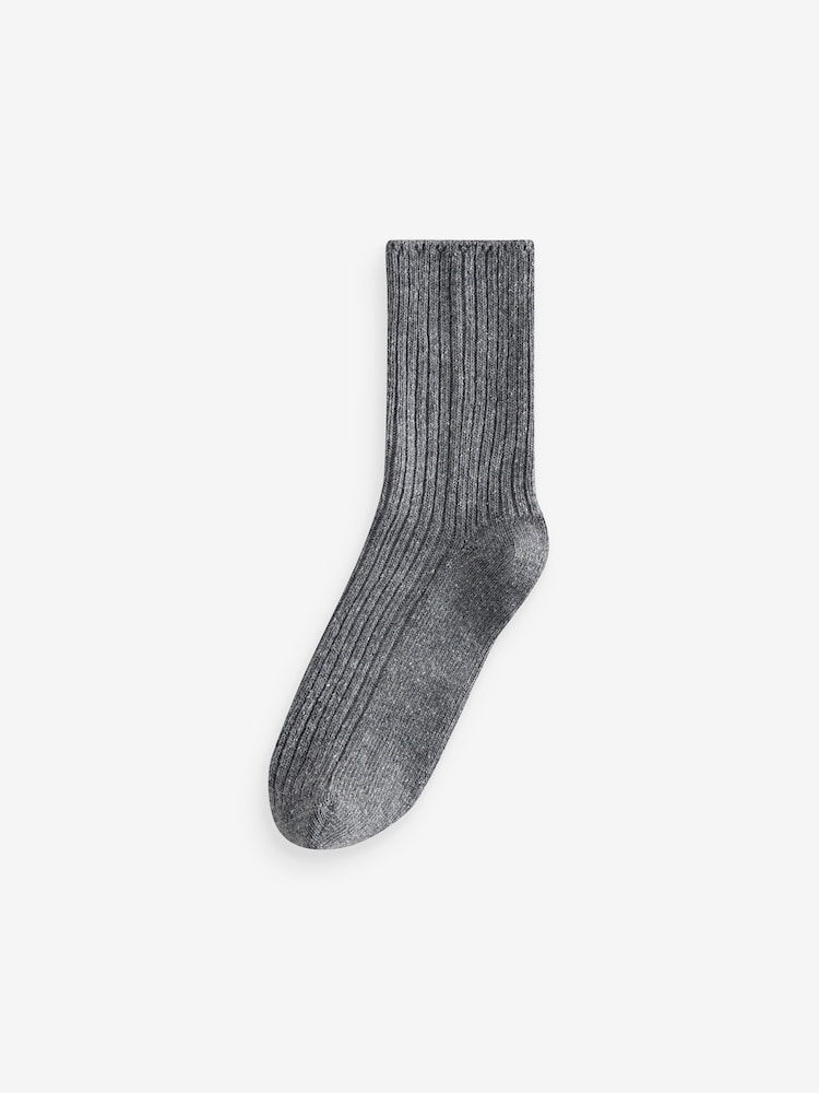 Gris - Pack de 3 pares de calcetines tobilleros ene mezcla de lana térmica con seda - Imagen 4 de 4 Gris - Pack de 3 pares de calcetines tobilleros ene mezcla de lana térmica con seda - Imagen 4 de 4