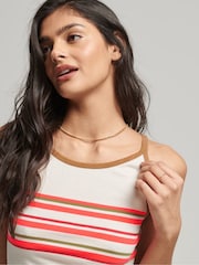 Superdry Grey Vintage Stripe Surf Tank Top - Image 4 of 5
