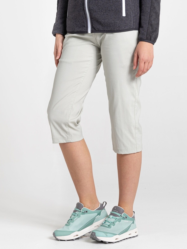 Craghoppers Grey Kiwi Pro Crop Shorts - Image 1 of 5