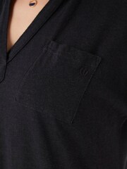 FatFace Victoria Black Polo Midi Dress - Image 3 of 4