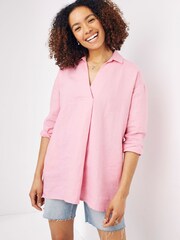 FatFace Pink Saunton Linen Shirt - Image 1 of 4