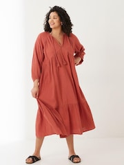 FatFace Orange Marissa Maxi Beach Dress - Image 1 of 1