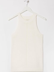 FatFace Florence White Knitted Vest - Image 5 of 5