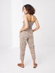 FatFace Natalie Brown Paisley Jumpsuit - Image 2 of 5