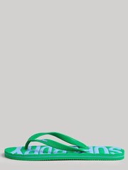 Superdry Green Vegan Flip Flops - Image 3 of 5