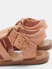 River Island Fischersandalen aus Veloursleder, Hellpink - Bild 4 von 5
