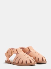 River Island Fischersandalen aus Veloursleder, Hellpink - Bild 5 von 5