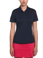 Callaway Blue Golf Ladies Swingtech Solid Polo Shirt - Image 1 of 4