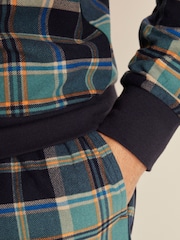 Синий в клеточку - Низ на резинке - Уютная пижама с длинными рукавами Motionflex - Изображение 5 из 10