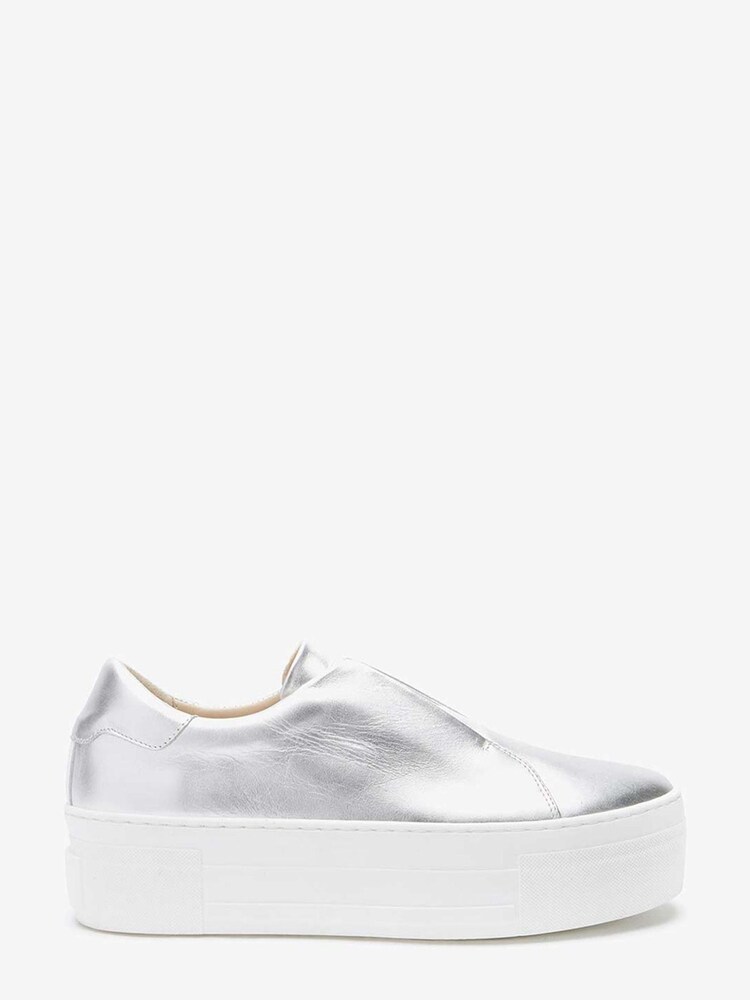 Mint Velvet Silver Ellie Platform Trainers - Image 1 of 1