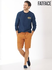 FatFace Brown Seaton Pull On Shorts - Image 1 of 4