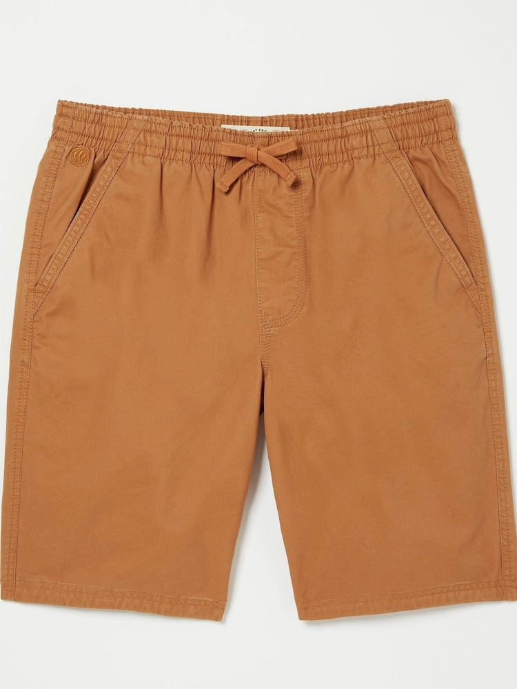 FatFace Brown Seaton Pull On Shorts - Image 4 of 4