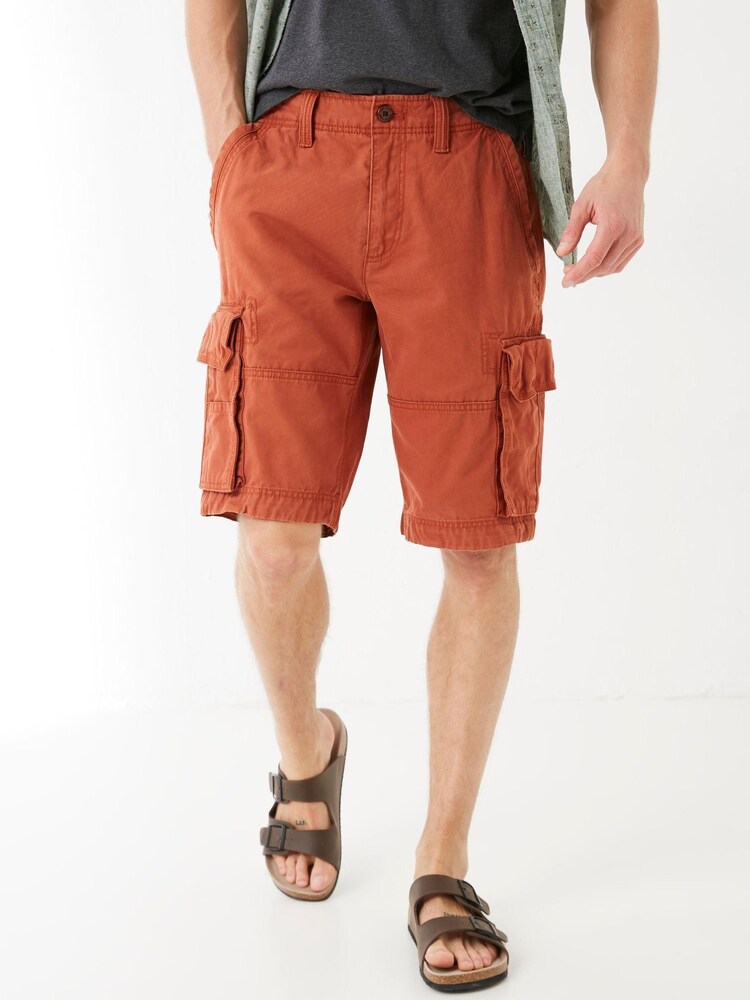 FatFace Orange Breakyard Cargo Shorts - Image 1 of 1