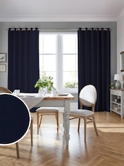 Laura Ashley Midnight Blue Swanson Fabric By The Metre - Image 2 of 2