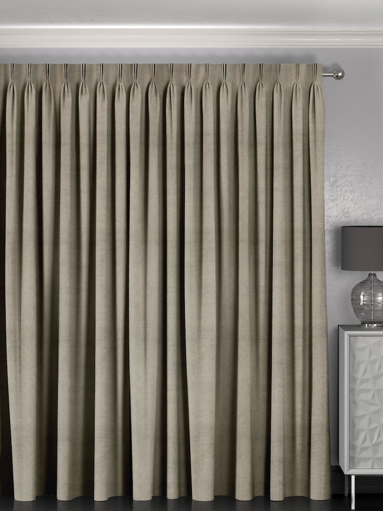 Oatmeal Natural Harvi Made To Measure Curtains - Image 2 of 9