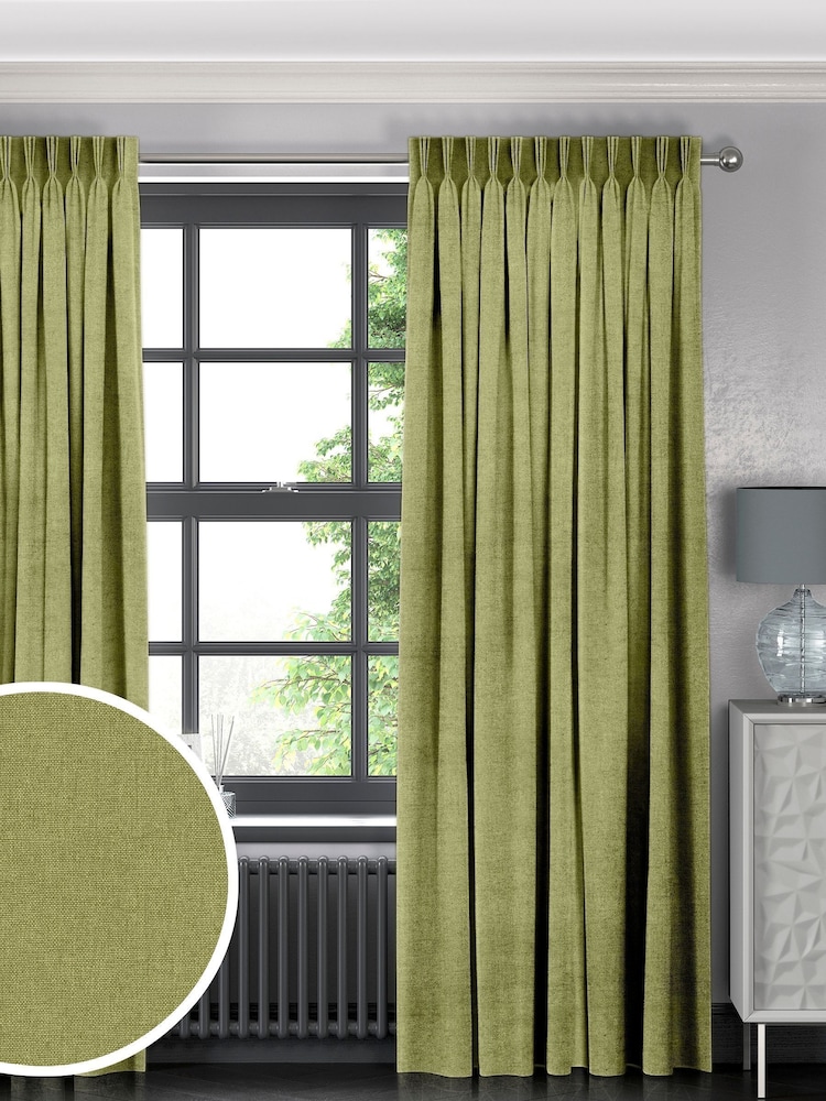 Apple Green Harvi Made To Measure Curtains - Image 1 of 9
