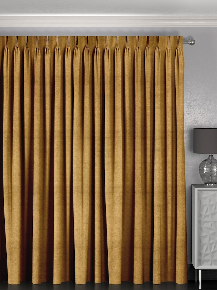 Saffron Yellow Harvi Made To Measure Curtains - Image 2 of 9