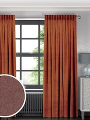 Rust Orange Harvi Made To Measure Curtains - Image 1 of 9
