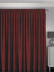 Scarlet Red Burgundy Harvi Made To Measure Curtains - Image 2 of 9