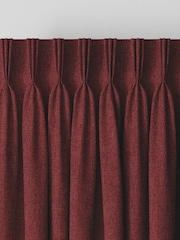 Scarlet Red Burgundy Harvi Made To Measure Curtains - Image 5 of 9