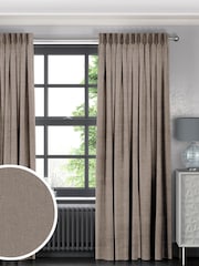 Otter Brown Harvi Made To Measure Curtains - Image 1 of 9