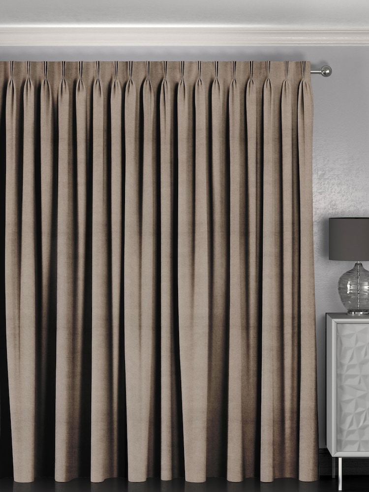 Otter Brown Harvi Made To Measure Curtains - Image 2 of 9