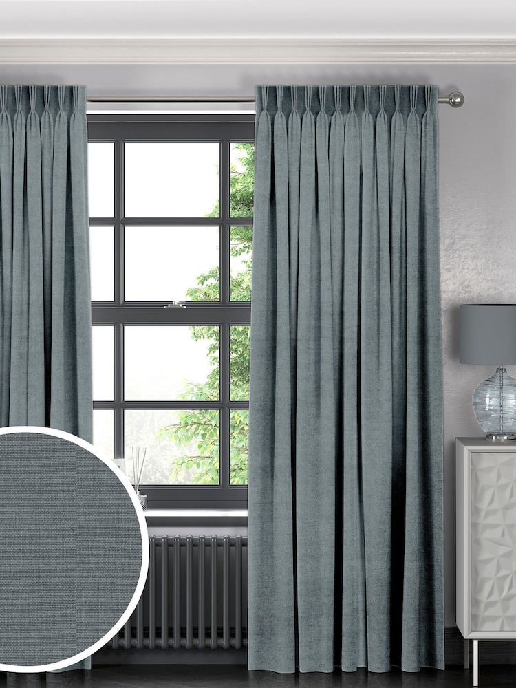 Slate Grey Harvi Made To Measure Curtains - Image 1 of 9