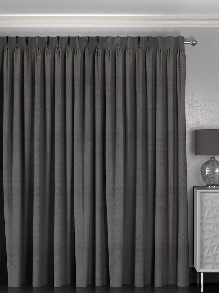 Smoke Grey Harvi Made To Measure Curtains - Image 2 of 9