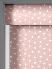 Blush Pink Kids Ditsy Stars Made To Measure Roller Blind - Image 3 of 7