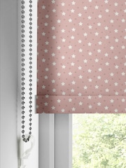 Blush Pink Kids Ditsy Stars Made To Measure Roller Blind - Image 4 of 7