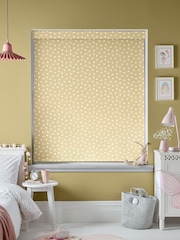 Lemon Yellow Ditsy Stars Made To Measure Roller Blind - Image 2 of 7
