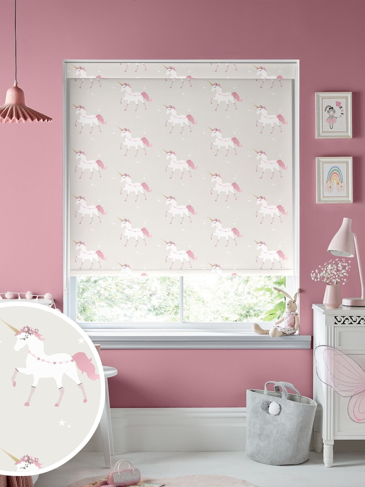 Natural Magical Unicorn Made To Measure Roller Blind - Image 1 of 5