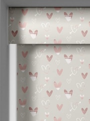 Natural Linen Love Hearts Made To Measure Roller Blinds - Image 3 of 7