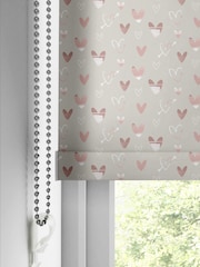 Natural Linen Love Hearts Made To Measure Roller Blinds - Image 4 of 7