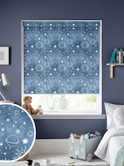 Azure Blue Moon Made To Measure Roller Blind - Image 1 of 6