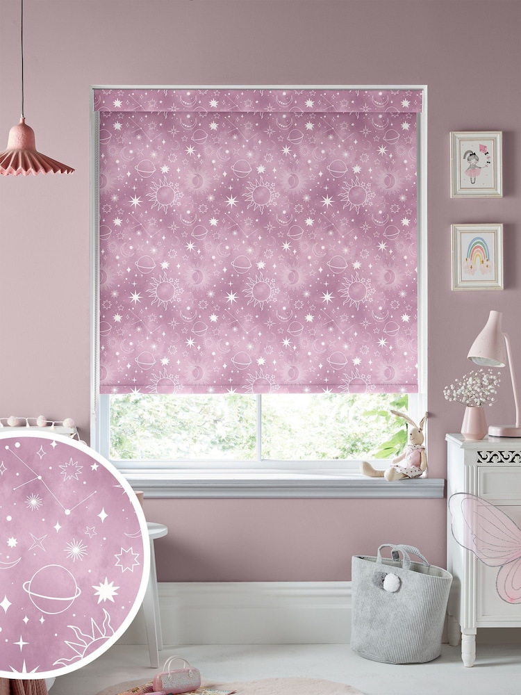 Blush Pink Moon Made To Measure Roller Blind - Image 1 of 7