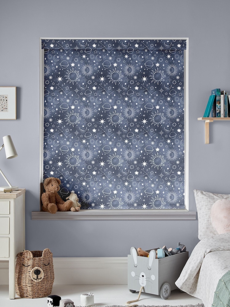 Ink Blue Moon Made To Measure Roller Blind - Image 2 of 7