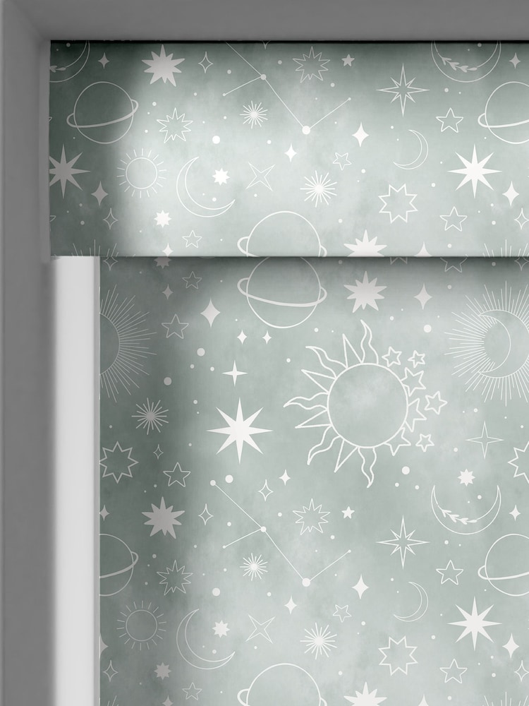 Sage Green Moon Made To Measure Roller Blind - Image 2 of 6
