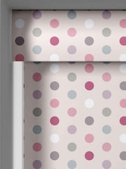 Blush Pink Polka Dots Made To Measure Roller Blind - Image 2 of 6