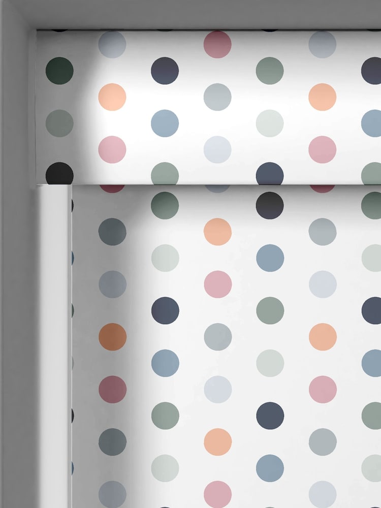 White Polka Dots Made To Measure Roller Blind - Image 2 of 6