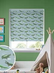 River Blue Crocs Made To Measure Roller Blind - Image 1 of 6