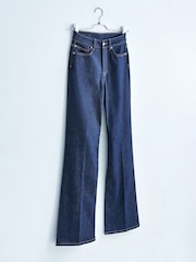 Own. 70s Blue High Waist Wide Leg Jeans - Image 1 of 7