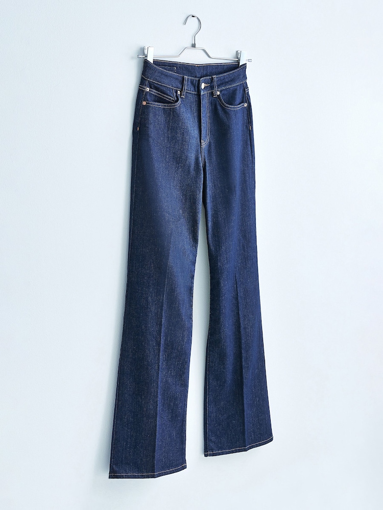 Own. 70s Blue High Waist Wide Leg Jeans - Image 1 of 7
