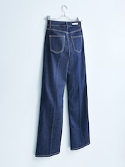 Own. 70s Blue High Waist Wide Leg Jeans - Image 2 of 7
