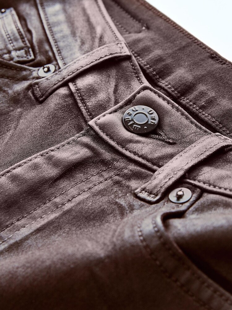 Chocolat Marron enrobé - Jeans skinny taille haute 90s à la cheville - Image 10 of 11