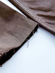 Chocolate Brown Coated High Waist 90s Ankle Skinny Jeans - Image 8 of 11