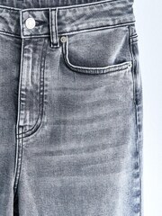 Washed Grey High Waist Wide Leg Jeans - Image 4 of 7