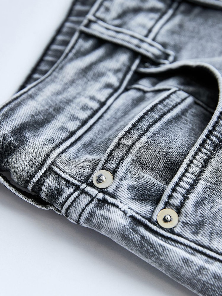 Washed Grey - Dżinsy z szeroką nogawką i wysokim stanem Own. - Image 6 of 7