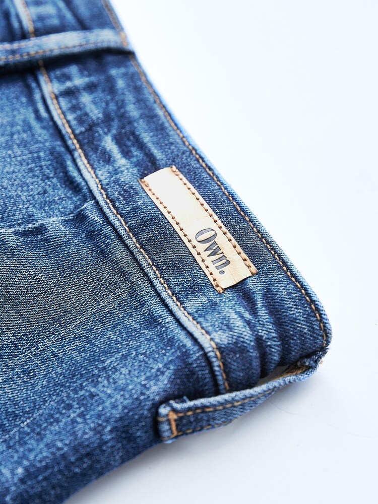 Indigo Blue High Waist 90s Ankle Skinny Jeans - Image 7 of 9